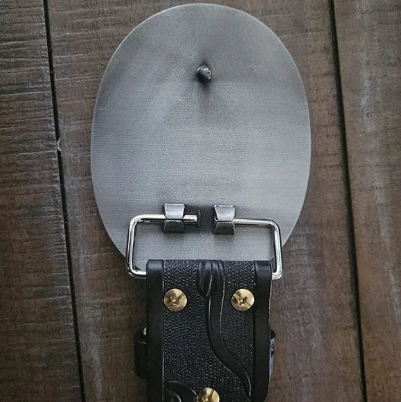 New silver western Letter A initial belt buckle. ALL letters usually available - Picture 2 of 4